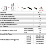 2 Teleskopgerüste in 1 - TO 5.6 / TO 2.3