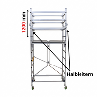 Fahrgerüst ALTO Klappbasis Modell mit klappbaren halben Leitern