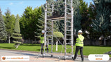 Teleskopgerüst mit Seilzug 6,20 m - MEGA 3