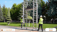 Teleskopgerüst mit Seilzug 7,00 m - MEGA 3.5