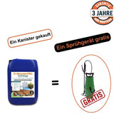 Anti-Moos für Dach und Fassade – Sonderangebot: 1 + Drucksprüher gratis