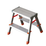 Beidseitig begehbarer Aluminium-Tritthocker – 2 Stufen