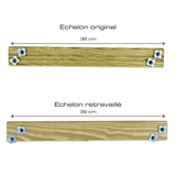 Holzdachleiter-Set 8 m – 4 m + 4 m + Verbindung – Fertigungsfehler