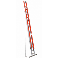 Professionelle zweiteilige Seilschiebleiter aus Glasfaser und Aluminium