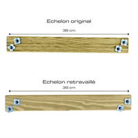 Holzdachleiter-Set 7 m (4 m + 3 m) mit Verbindung – Fertigungsfehler