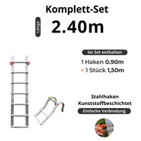 Dachleiter mit Haken – komplett aus Aluminium