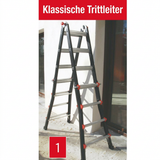 Mehrzweckleiter 4x6 Sprossen