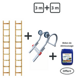 Sonderangebot: 3 m + 3 m ohne Verbindung (+ ein Kanister Moosentferner gratis)