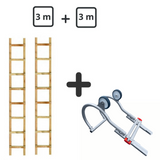 Holzdachleiter – Kit 6 m ohne Verbindung (3 m + 3 m)