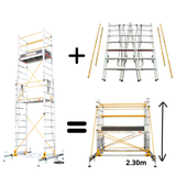 2 Teleskopgerüste in 1 - TO 4.5 / TO 2.3