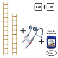 Sonderangebot: 4 m + 3 m ohne Verbindung (+ ein Kanister Dachentmoosung gratis)