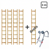 Holzdachleiter 3 m (4 gekauft = 1 gratis)