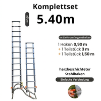 Dachleiter mit Haken – komplett aus Aluminium