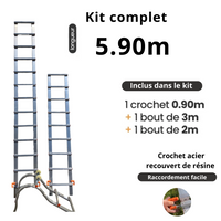 Dachleiter mit Haken – komplett aus Aluminium