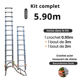 Dachleiter mit Haken – komplett aus Aluminium