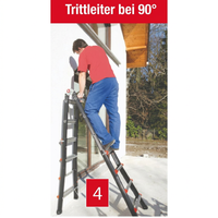 Mehrzweckleiter 4x6 Sprossen