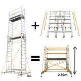 2-in-1 Teleskopgerüst - TO 6.2 / TO 2.3