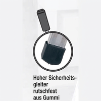 Stufenstehleiter 4 Stufen - Baustellen-Serie Ausstellungsmodell