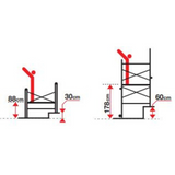 Klappbares Fahrgerüst Penia 3-in-1 – Arbeitshöhe 3,78 m