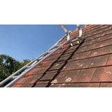 Dachleiter ganz aus Aluminium mit Haken – Komplettset 5,90 m in 5 Teilen (Haken + 4 x 1,25 m)