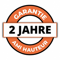 Dachleiter ganz aus Aluminium mit Haken - Komplettset 5,90 m in 3 Teilen (Haken + 3 m + 2 m)
