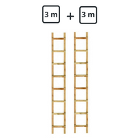 Holzdachleiter – Kit 6 m ohne Verbindung (3 m + 3 m)