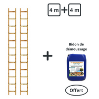 Sonderangebot: 4 m + 4 m ohne Verbindung (+ ein Kanister Moosentferner gratis)