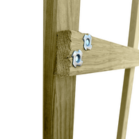 Holzdachleiter-Set 7 m (4 m + 3 m) mit Verbindung – Fertigungsfehler