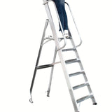 Professionelle Sicherheits-Stehleiter 10 Stufen – Arbeitshöhe 4,32 m