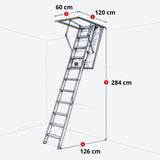 Bodentreppe ECOWOOD 40 "Verstärkte Luftdichtheit"