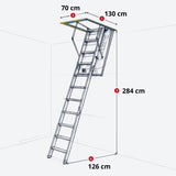 Bodentreppe ECOWOOD 40 "Verstärkte Luftdichtheit"