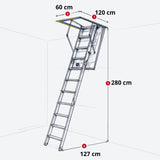 Bodentreppe ECOKIT 120×60 cm „günstig und isoliert“