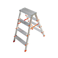 Doppelseitige Aluminium-Trittleiter 4 Stufen