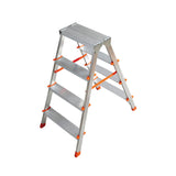 Doppelseitige Aluminium-Trittleiter 4 Stufen