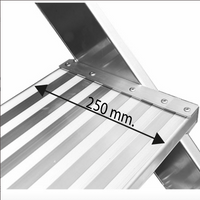 Podesttreppe 5 Stufen mit Handlauf Breite 60 cm