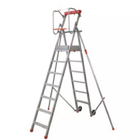 Trittleiter nach Baunorm Arbeitshöhe 3,87 m - 6 Stufen + Plattformen – PLATEA PLT-07