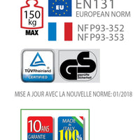 L'escabeau à la norme bâtiment Hauteur de travail 3.87 m L'une des plus légère du marché Plateforme individuelle roulante PIR PLATEA  PLT-07 - Ami-hauteur.com