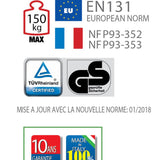 L'escabeau à la norme bâtiment Hauteur travail 2.76 m L'une des plus légère du marché  Plateforme individuelle roulante légère PIRL PLATEA - PLT-03 - Ami-hauteur.com