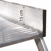 Plattformtreppe 2 Stufen mit Geländer – Breite 60 cm