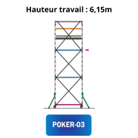 Rollgerüst Poker HD 03 – Arbeitshöhe 6,15 m