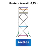 Rollgerüst Poker HD 03 – Arbeitshöhe 6,15 m