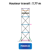 Fahrgerüst POKER HD 04 - Arbeitshöhe 7,77 m