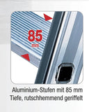 Stufenstehleiter 4 Stufen - Baustellen-Serie Ausstellungsmodell