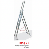 Mehrzweckleiter 2-teilig / 2 x 6 Sprossen / 1,74 m - 2,86 m