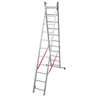 Mehrzweckleiter 2-teilig / 2 x 11 Sprossen / 3,14 m - 5,10 m