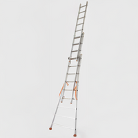 Transforma-Leiter 3-teilig / 3 x 10 Sprossen / 2,86 m – 6,22 m