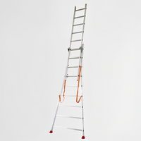 Mehrzweckleiter Transforma 3-teilig / 3x9 Sprossen / 2,58 m - 5,94 m