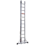 Mehrzweckleiter 2-teilig / 2 x 12 Sprossen / 3,35 m - 6,06 m