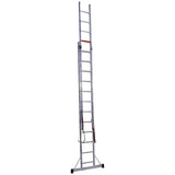 Mehrzweckleiter 2-teilig / 2 x 12 Sprossen / 3,35 m - 6,06 m