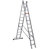 Mehrzweckleiter 2-teilig / 2 x 12 Sprossen / 3,35 m - 6,06 m